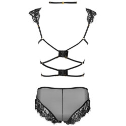 Livco Corsetti Fashion - Palmenom Lc 90614 Soutien-Gorge + Culotte Noir L/Xl